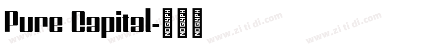 Pure Capital字体转换